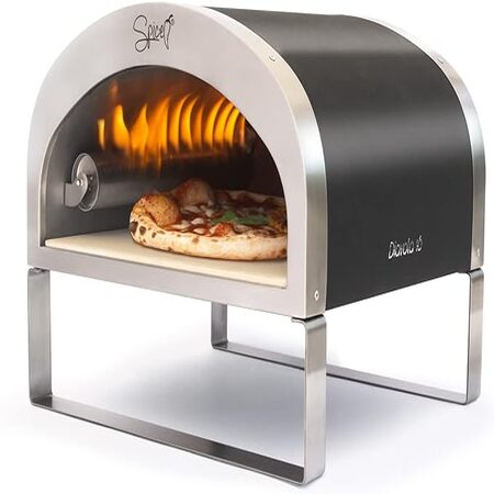 Spice Diavola 16 forno a Gas per pizza design e brevetto Made in italy (Pietra Refrattaria)