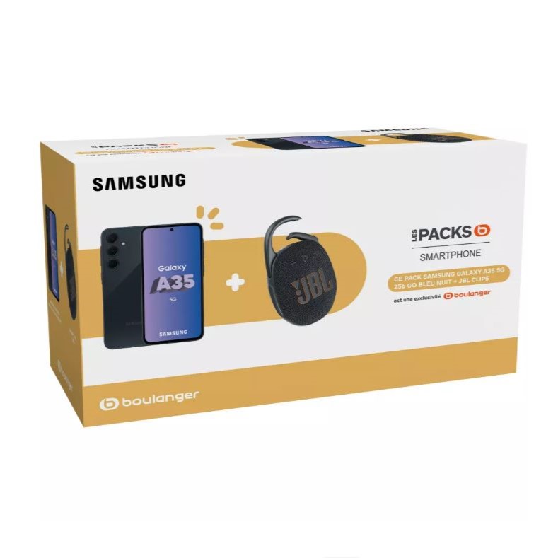 Smartphone SAMSUNG Pack A35 256Go + JBL Clip5