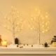 2 Set of White Christmas Tree with Lights